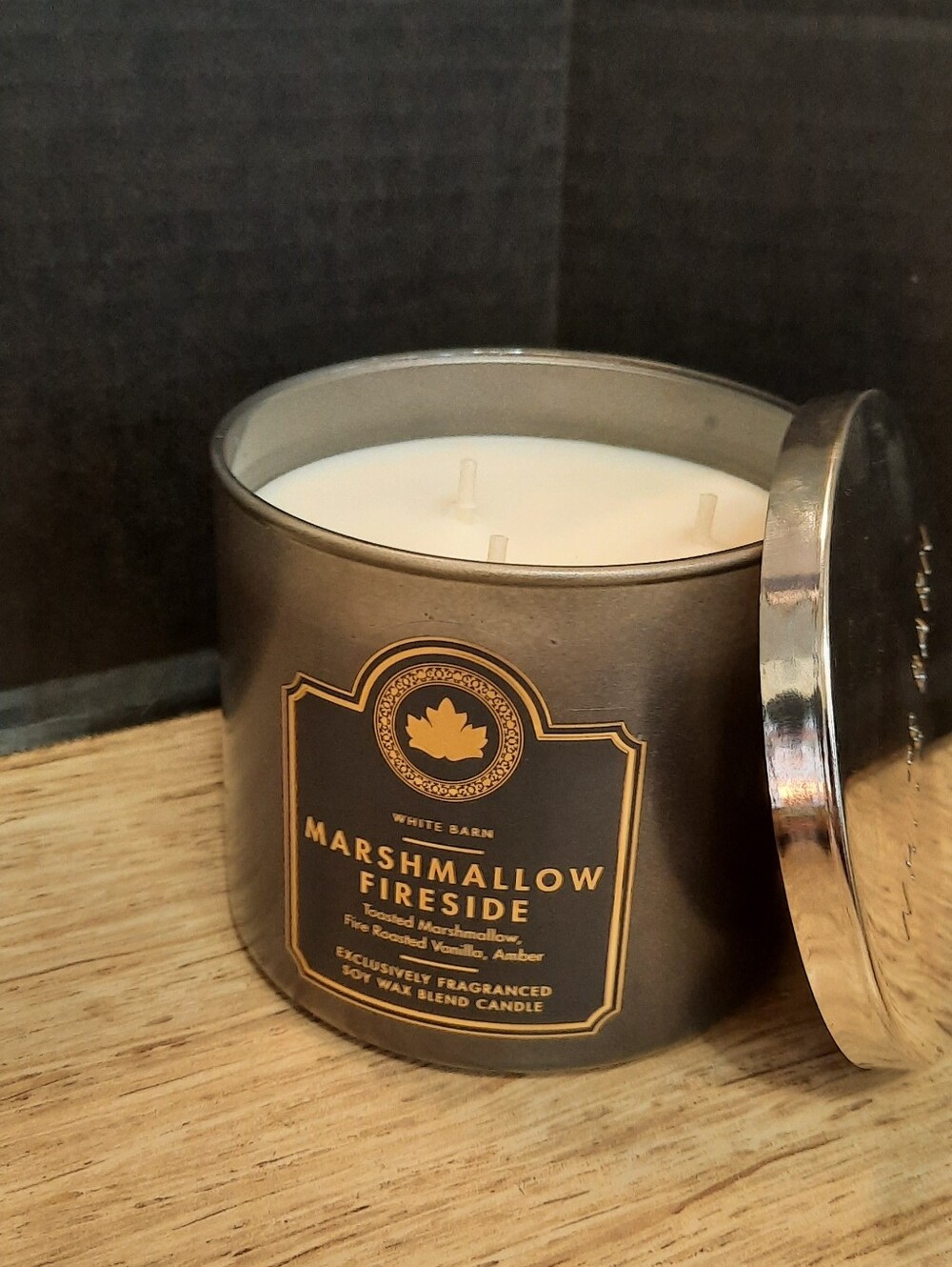 "MARSHMELLOW FIRESIDE" Bath And Body Works 3 WICK
